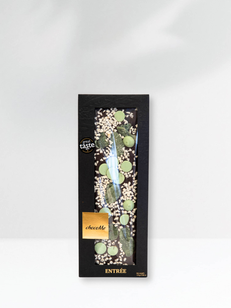 CHOCOME TAMNA ČOKOLADA S MENTOM, LIMETOM I LIMUNOM – 110gr